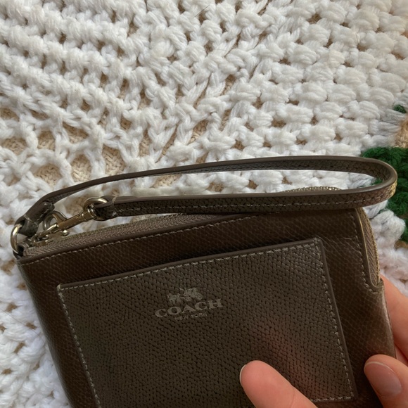 Coach Corner Zip Wristlet - Picture 4 of 4